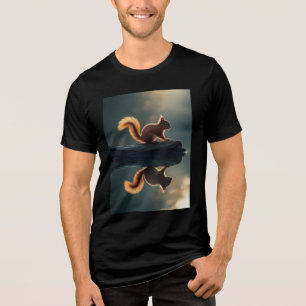 Camiseta "Esquilo e reflexão"
