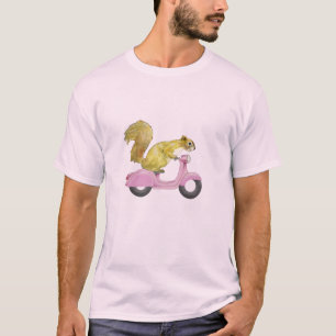 Camiseta Esquilo em um T do Vespa