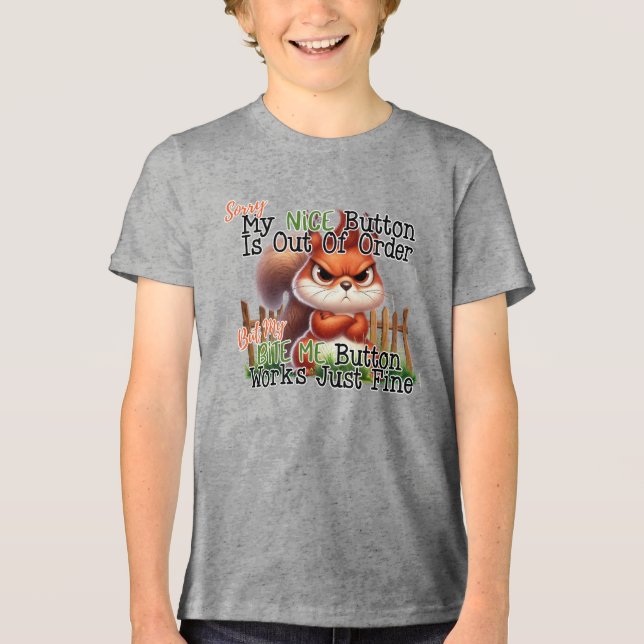 Camiseta Esquilo Engraçado (Frente)