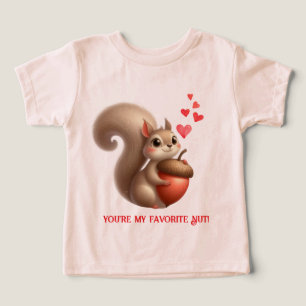 Camiseta Esquilo engraçado fofo Dia dos Namorados