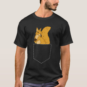 Camiseta Esquilo Engraçado No Esquilo De Bolso