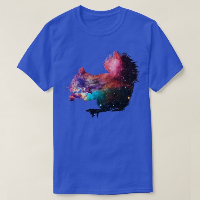 Camiseta Esquilo espacial (Frente do Design)