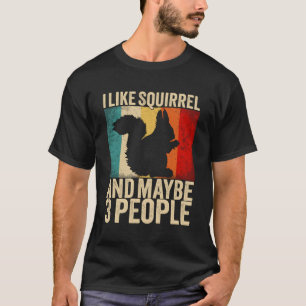 Camiseta Esquilo Eu Gosto De Animais De Esquilo