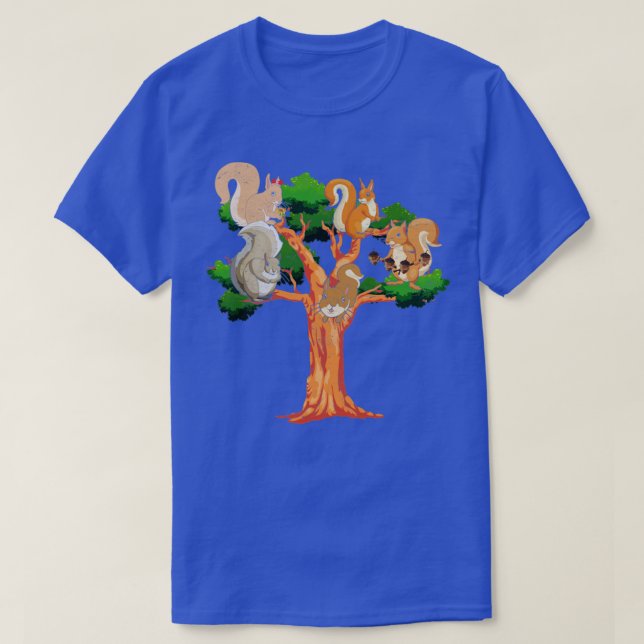 Camiseta Esquilo Florestal Florestal Florestal (Frente do Design)
