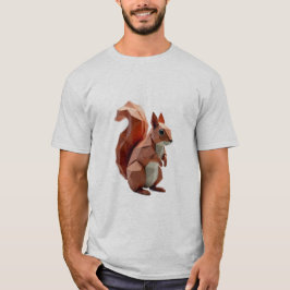 Camiseta Esquilo Geométrico