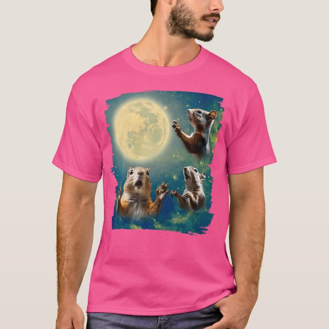 Camiseta Esquilo Givando Nos Esquilos Da Lua (Frente)