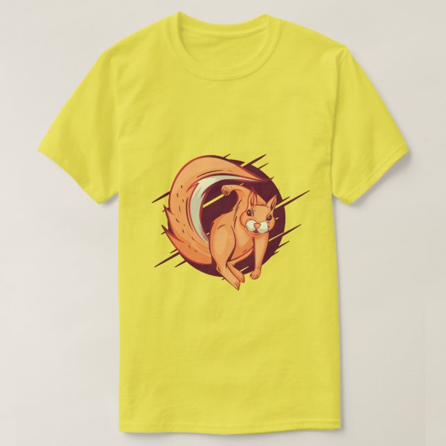 Camiseta Esquilo Irritado (Frente do Design)