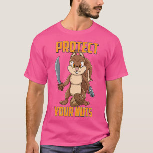 Camiseta Esquilo legal Proteja seus Loucos Caçadores de Esq