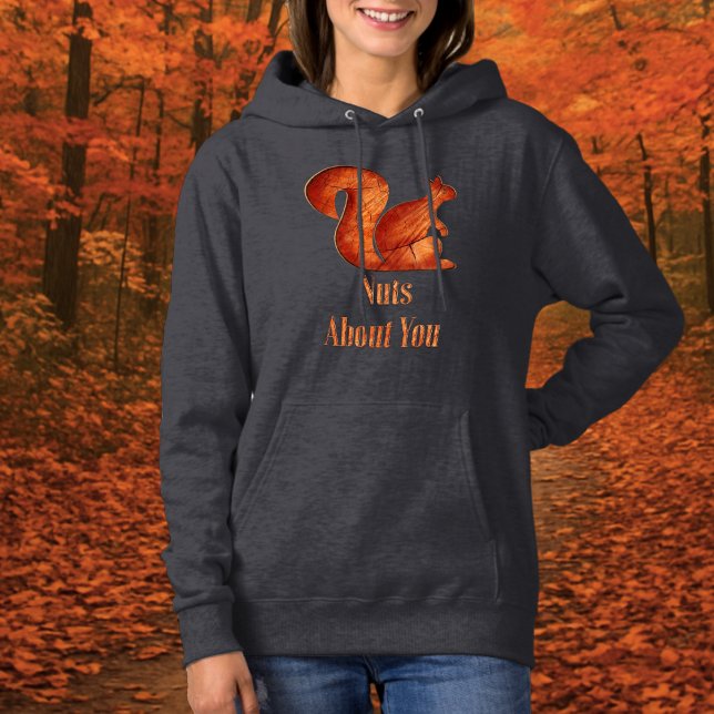 Camiseta Esquilo - madeira - loucos sobre você (Criador carregado)