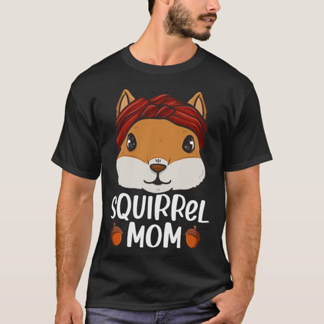 Camiseta Esquilo Mãe Rodent Gopher Chipmunk Mulheres Menina (Frente)