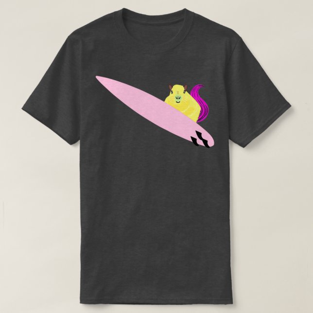 Camiseta Esquilo malvado 122 Surfe (Frente do Design)