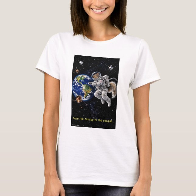 Camiseta Esquilo no Espaço (Frente)