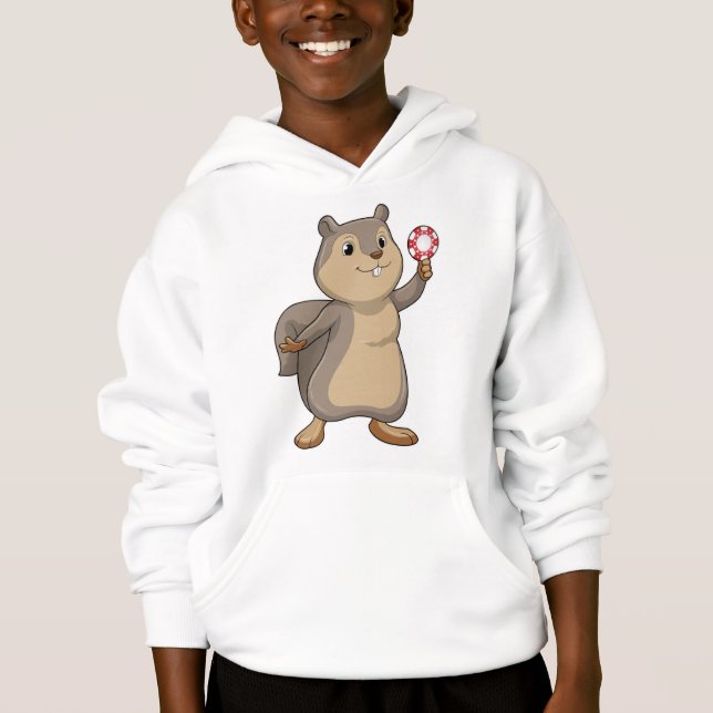 Camiseta Esquilo no Poker com batatas fritas (Frente)