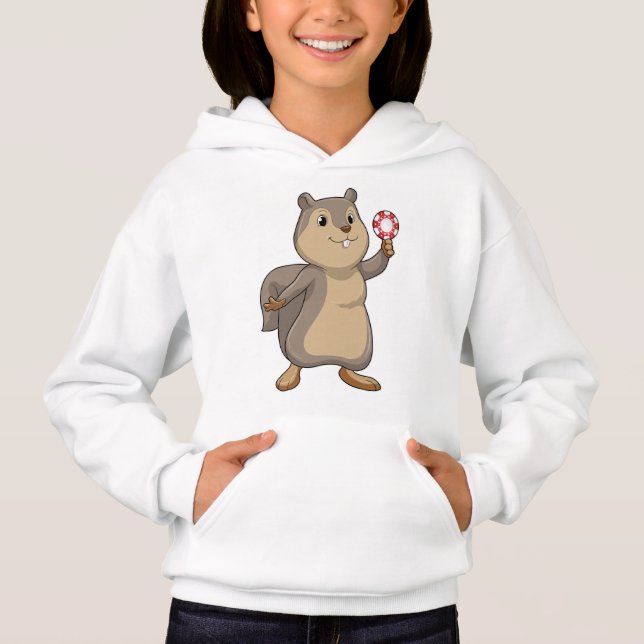 Camiseta Esquilo no Poker com batatas fritas (Frente)