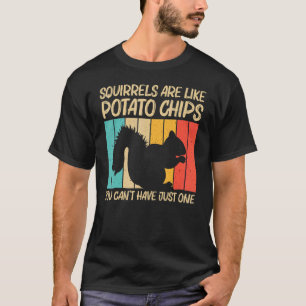 Camiseta Esquilo para homens esquilo Chipmunk 80s 2