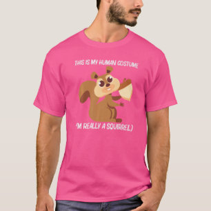 Camiseta Esquilo Para Homens Mulheres Rodrígeras Animais Da