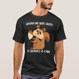 Camiseta Esquilo Para Homens Pai Roedor Animal Florestal