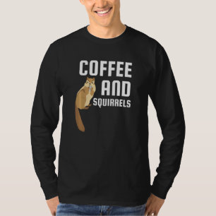 Camiseta Esquilo Para Masculinas Café E Esquilos