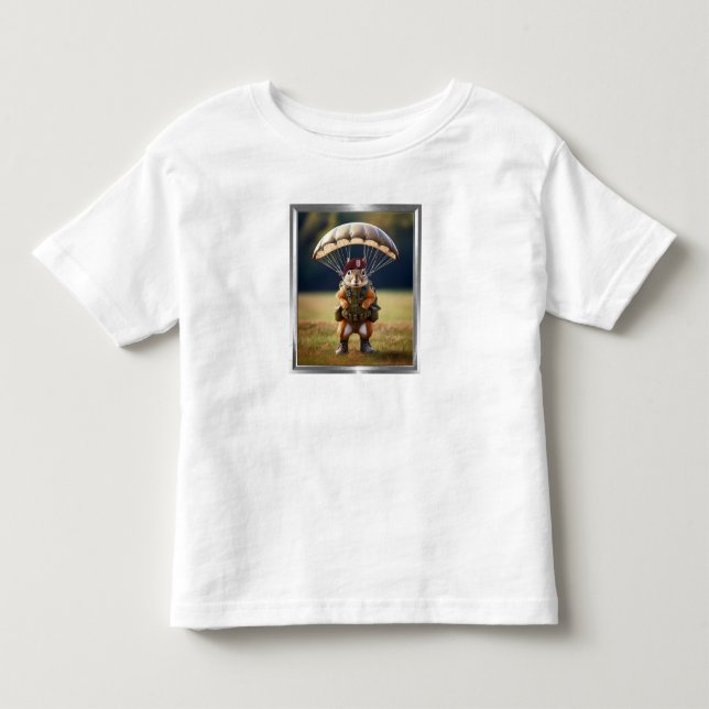 Camiseta Esquilo Paraquedista Aerotransportado (Frente)