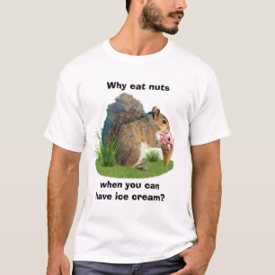 Camiseta Esquilo que come o cone do sorvete