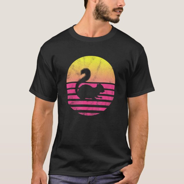 Camiseta Esquilo Retrovisor do Chipset Vintage (Frente)
