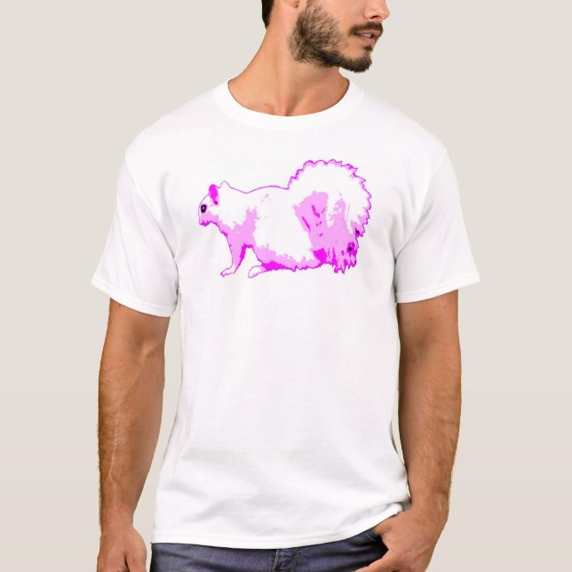Camiseta esquilo roxo (Frente)