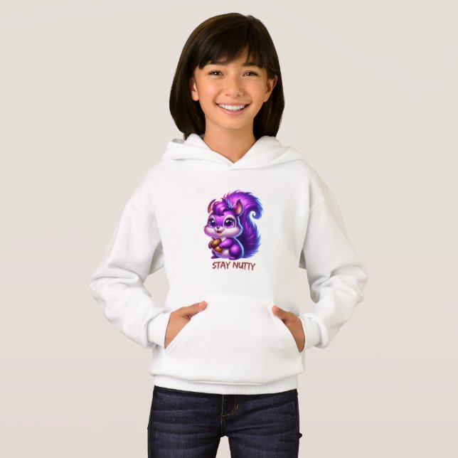 Camiseta Esquilo Roxo Fofo  (Frente Completa)