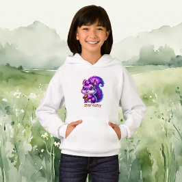 Camiseta Esquilo Roxo Fofo