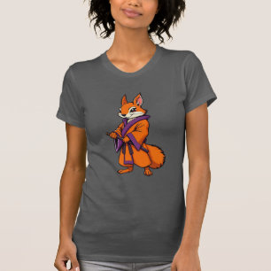 Camiseta Esquilo Samurai Japonês Bonito