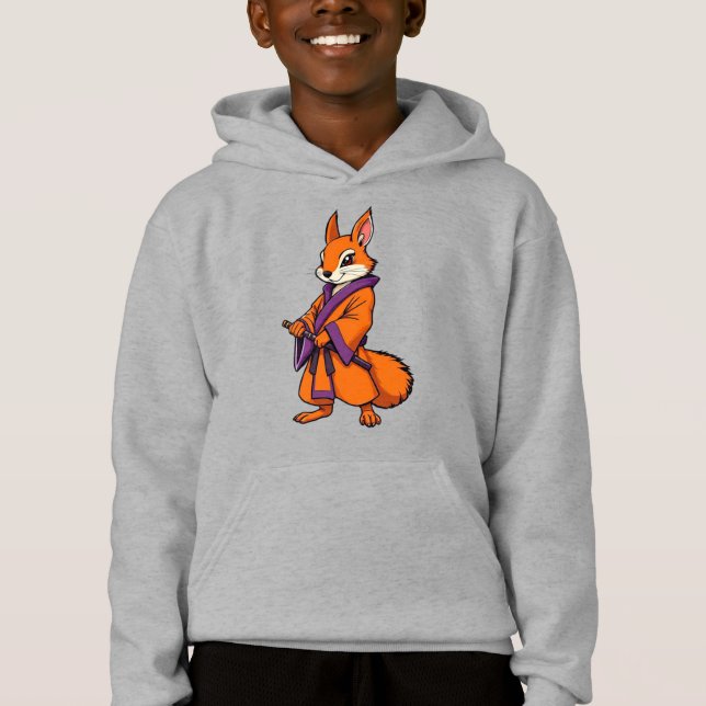 Camiseta Esquilo Samurai Japonês Bonito (Frente)