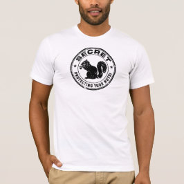 Camiseta Esquilo secreto "Protegendo seus Loucos" se aflora