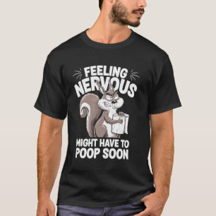Camiseta Esquilo SII, Humor de Fezes Diarreia Síndrome do I