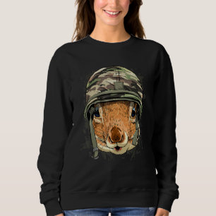 Camiseta Esquilo Soldier Veteran Army Rodent Anim