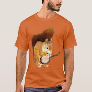 Camiseta Esquilo Tocando Banjo