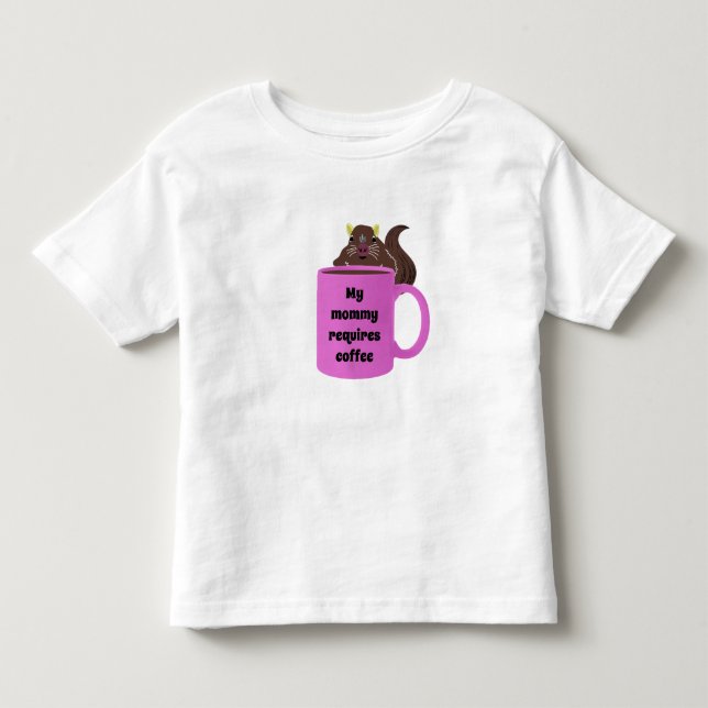 Camiseta Esquilo Travesso #504 Criança (Frente)