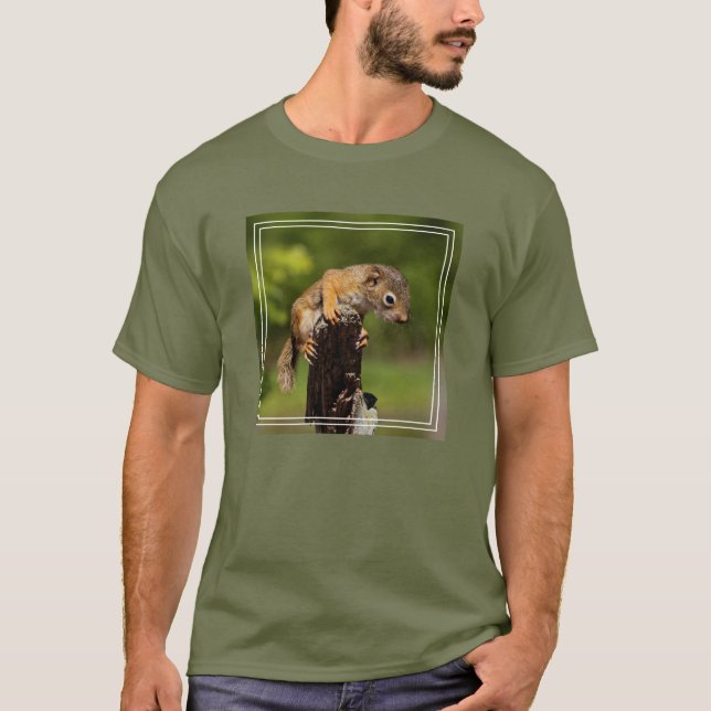 Camiseta Esquilo Vermelho Bebê (Frente)