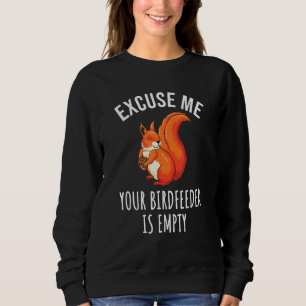 Camiseta Esquilo Vermelho Bonito Desculpe-Me Seu Alimentado
