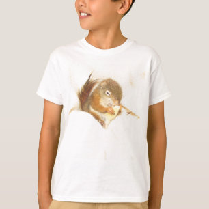Camiseta Esquilo vermelho do animal de estimação,