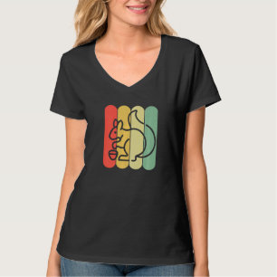 Camiseta Esquilo Vintagem retrógrada para esquilo