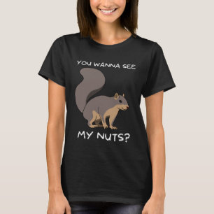 Camiseta Esquilo Você Quer Ver Minha Piada de Nozes