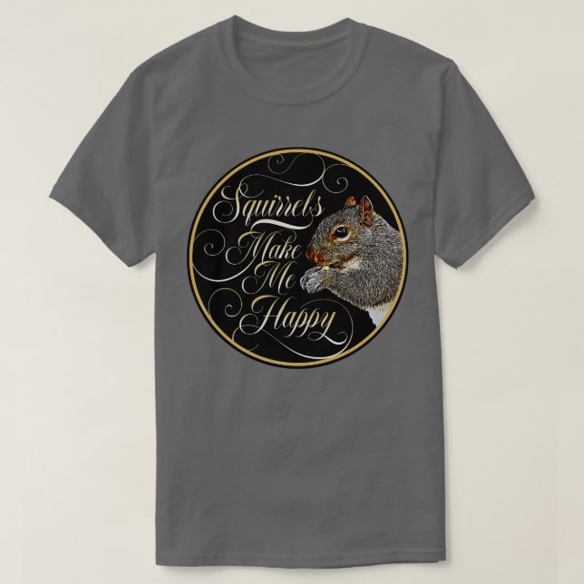 Camiseta Esquilo Whisperer amante de esquilo 1 (Frente do Design)