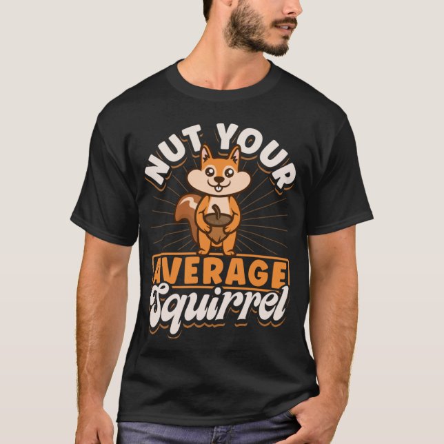 Camiseta Esquilos Cortes Rodent Nut Média Esquilo (Frente)