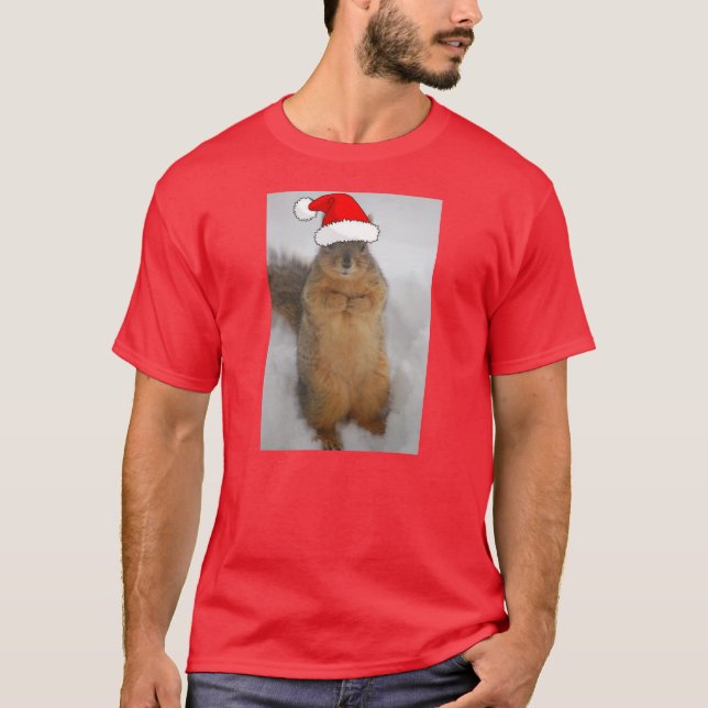 Camiseta Esquilos de Natal (Frente)
