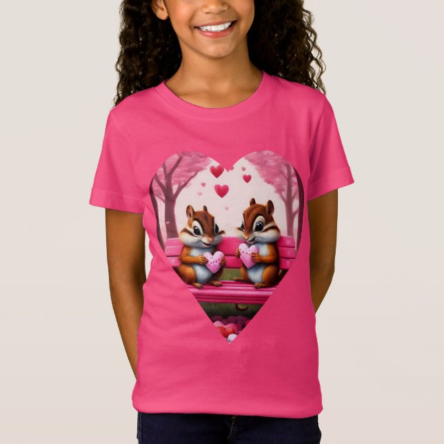 Camiseta Esquilos e doces bonitos (Frente)