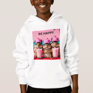 Camiseta  Esquilos felizes milkshakes de morango