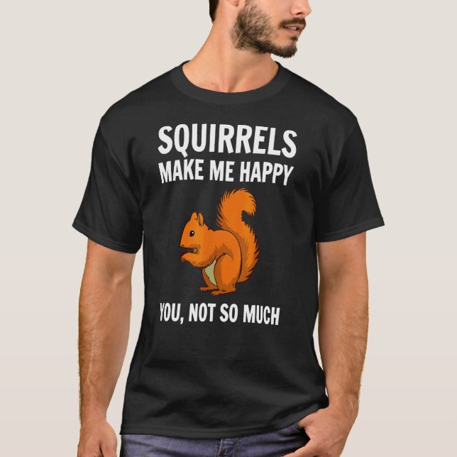 Camiseta Esquilos me fazem feliz (Frente)