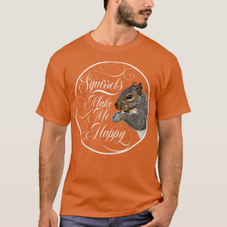 Camiseta Esquilos me fazem feliz amante de esquilo 1