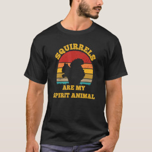 Camiseta Esquilos São O Meu Espírito Animal Retro Sunset Vi