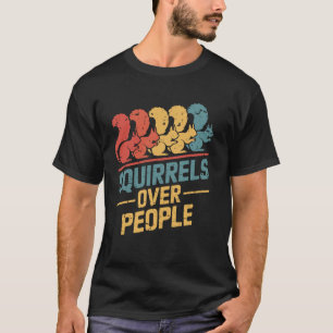 Camiseta Esquilos Sobre Pessoas Esquilo Engraçado