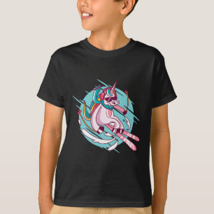 Camiseta Esquis, Esqui Alpino, Unicórnio